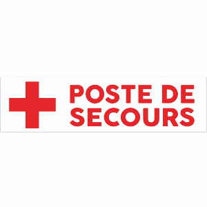 Banderole publicitaire POSTE DE SECOURS