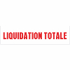 Banderole publicitaire LIQUIDATION TOTALE