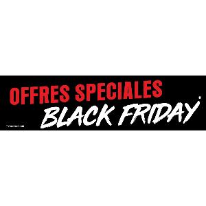 Banderole publicitaire BLACK FRIDAY NOIR