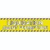 Banderole publicitaire LIQUIDATION AVANT FERMETURE
