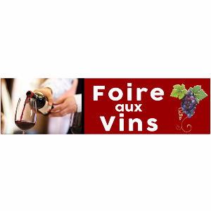 Banderole publicitaire FOIRE AUX VINS