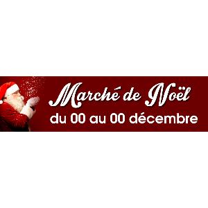 Banderole publicitaire MARCHE DE NOEL PÈRE NOËL