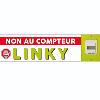 Banderole publicitaire NON AU COMPTEUR LINKY