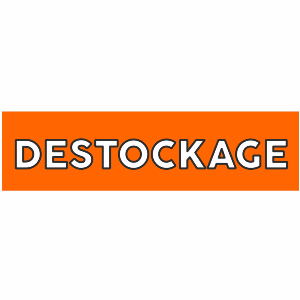 Banderole publicitaire DESTOCKAGE