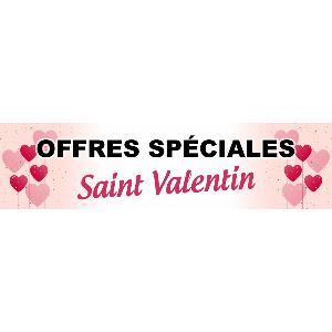 Banderole publicitaire SAINT VALENTIN COEUR