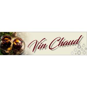 Banderole publicitaire VIN CHAUD