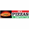 Banderole publicitaire ICI PIZZAS A EMPORTER