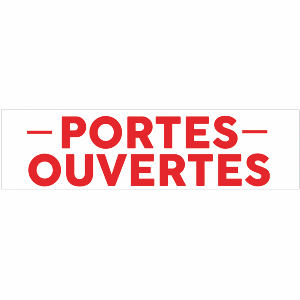 Banderole publicitaire PORTES OUVERTES