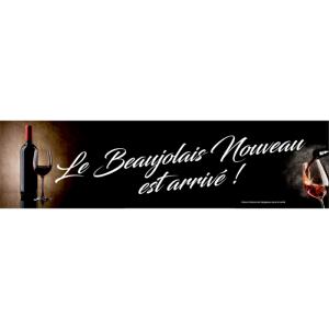 Banderole publicitaire BEAUJOLAIS NOUVEAU