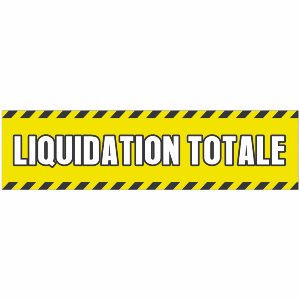 Banderole publicitaire LIQUIDATION TOTALE